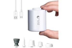 FLEXTAILGEAR Tiny Pump Portable Air Pump Ultra-Mini Air Pump with 1300mAh Battery USB Rechargeable to Inflate Deflate for Poo