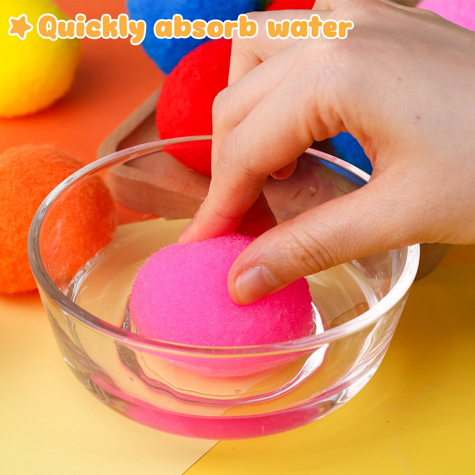 FUTUREPLUSX 36PCS Reusable Water Balls, Water Balloons Summer Toy Ball for Kids Pool Outdoor Play