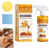 TWSURE 2026 New Beeswax Wood Polish Spray, Natural Essential Oil Wax Cleaner for Furniture, Floors, Cabinets &amp; Tables, Restores Shine, Reduce Scratches, Protects &amp; Conditions Wood Surfaces, 4 fl oz