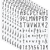 552 Pieces 8 Sheets Letter Stickers Self Adhesive