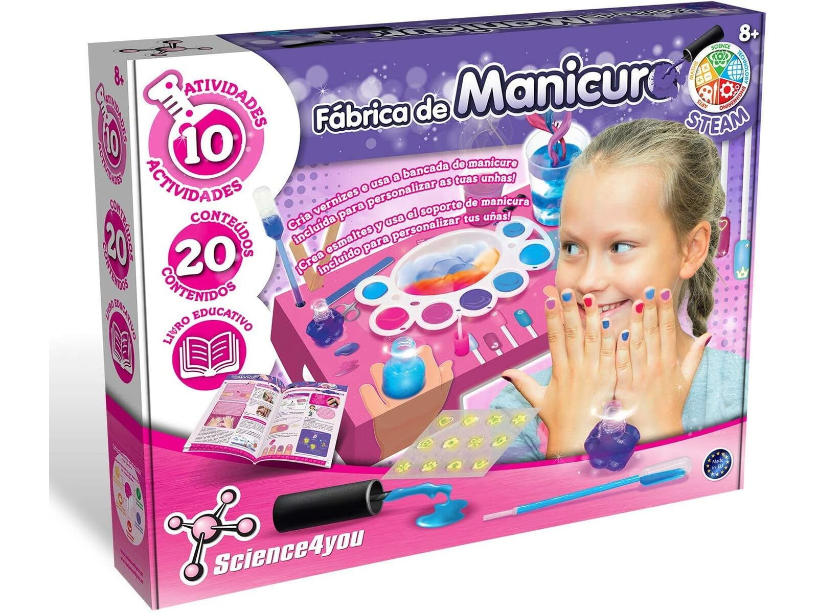 Science4you - Manicure factory-Scientific and educational games and toys-Gift for girls + 8 years (80002647)
