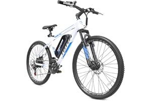 Totem Electric Bike for Adults with 750W Peak Motor,10.4Ah Removable Battery and up to 80km,26" Commuting Mountain Bikes,21-S