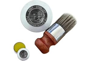 RENHE INGENUITY Wise Owl Furniture Salve for Leather, Furniture Salve for Leather, Leather Furniture Salve Prevent Dryness and Cracking, Leather Conditioner with Boar Bristle Brush（1 set）