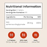 VitaBright Iron Supplements 28mg | 180 Gentle Tablets | Non Constipating view 7