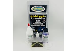 Plastex Plastic Repair Kits - Easily Glue, Repair or Remake Broken Plastic, Fiberglass, Wood & More!. (Standard White Kit)
