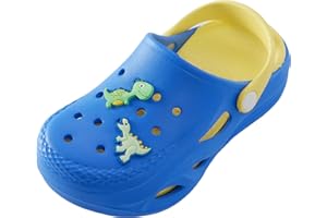 Qi propitious Kids Clogs Boys Girls Garden Clogs Clogs for Kids Slip On Slide Sandals Beach Pool Water Shoes (Toddler/Little Kids)