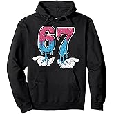 67 Ice Cream Drip Six Seven Baseball Drip 67 Funny Boys Meme Pullover Hoodie