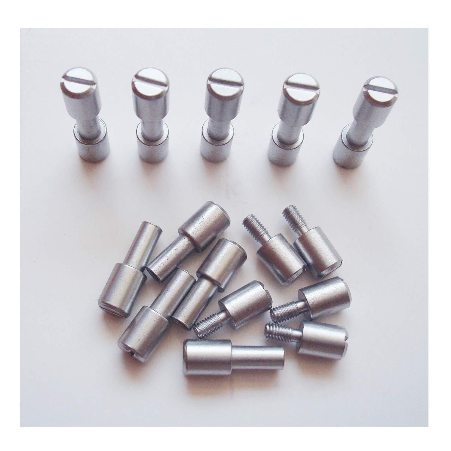 Corby Bolts Fasteners,10 Sets/lot,EDC Knives Maker Screws,Tactics Lock Rivet,DIY Knife Handle Fastener Screws (Stainless Steel)