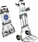 ATHLON TOOLS Aluminium Foldable Hand Cart 150kg - Smooth Wheels, 2 Expander view 1