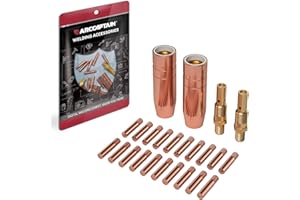 ARCCAPTAIN for Lincoln Magnum 100L Welder Part .035" Contact Tip Nozzle Diffuser MIG Welding Gun Accessory Kit for Lincoln Magnum 100L and Tweco Mini/#1 (.035" Accessory Kit)