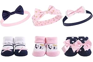 Hudson Baby Girl's Headband and Socks Giftset