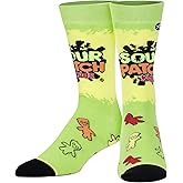 Odd Sox - Sour Patch Kids Crew Socks - Funny Candy Themed Novelty Socks - Size Large for Men & Women - Cool Snack Design Merch - Comfy Cotton Blend - Cozy Gift for Sweet Lovers, Birthdays, Holidays