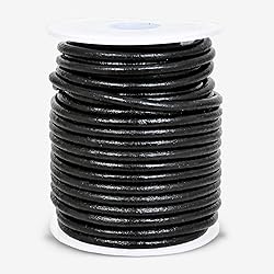 GENIQUE Real/Genuine Round Leather String Cord for