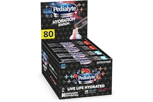 Pedialyte Multi Pack, Electrolyte Hydration Drink, 0.6 oz Electrolyte Powder Packs, 80 Count