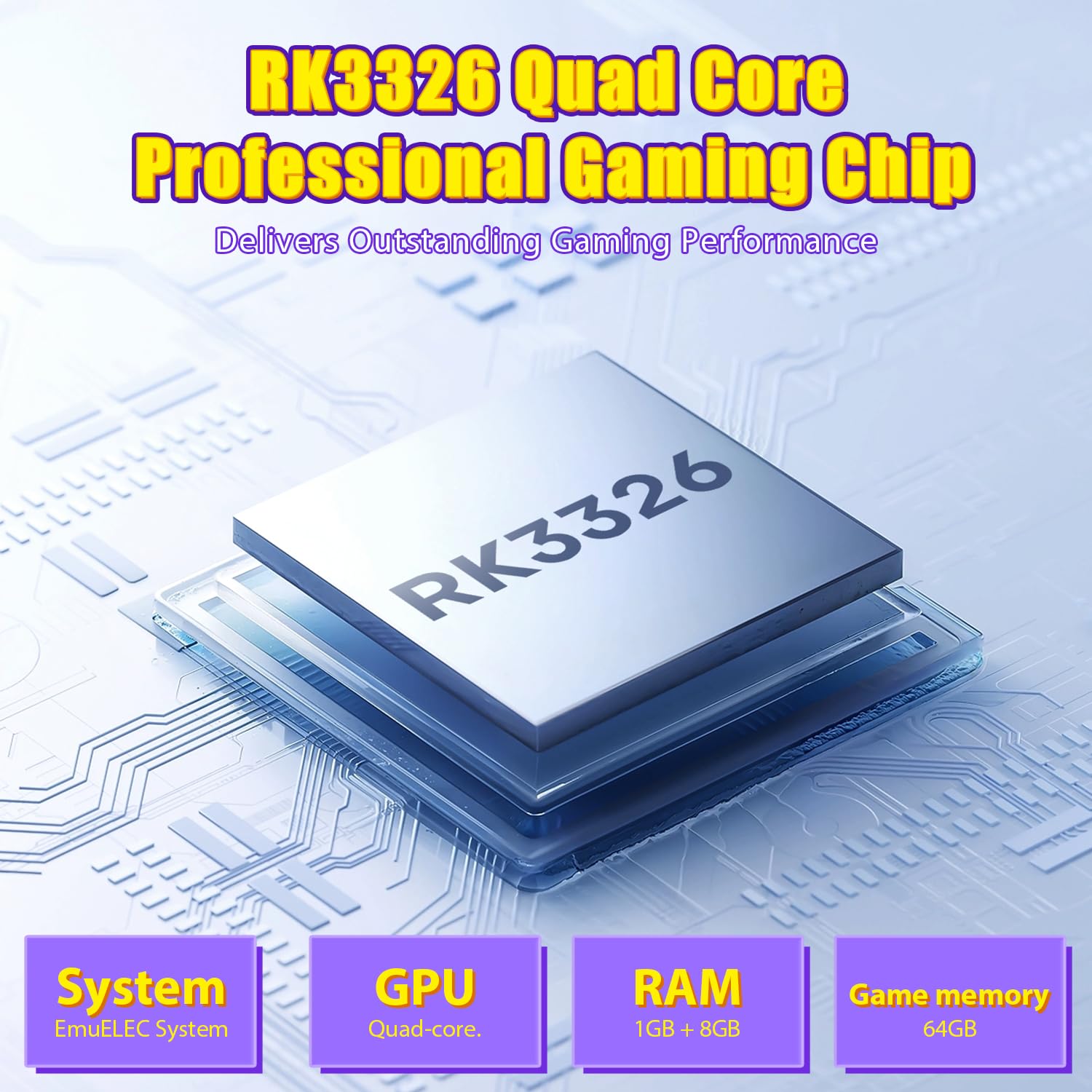 R36T Retro Gaming Console, 3.5'' IPS Screen CRT-Inspired, Handheld Game Console with 18000+ Classic Games Supports WiFi Networked Fighting and OTG, 3500mAh Battery, with Portable Case(Black 64GB)