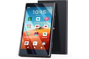 PECSU Android 14 MP3 Player with spotify, 4" MP4 Music Player for Kids with Family Link, App Store, YouTube, Libby, Memory Card and Earphone Included