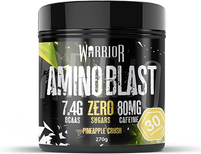 Warrior Amino Blast BCAA Powder 270g Fruit Salad – 5g BCAAs, Hydration