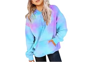 EWASWON Gardient Color Hoodies for Teen Girls 2024 Casual Long Sleeve Pullover Shirts Trendy Girls Sweatshirt Tunic Tops
