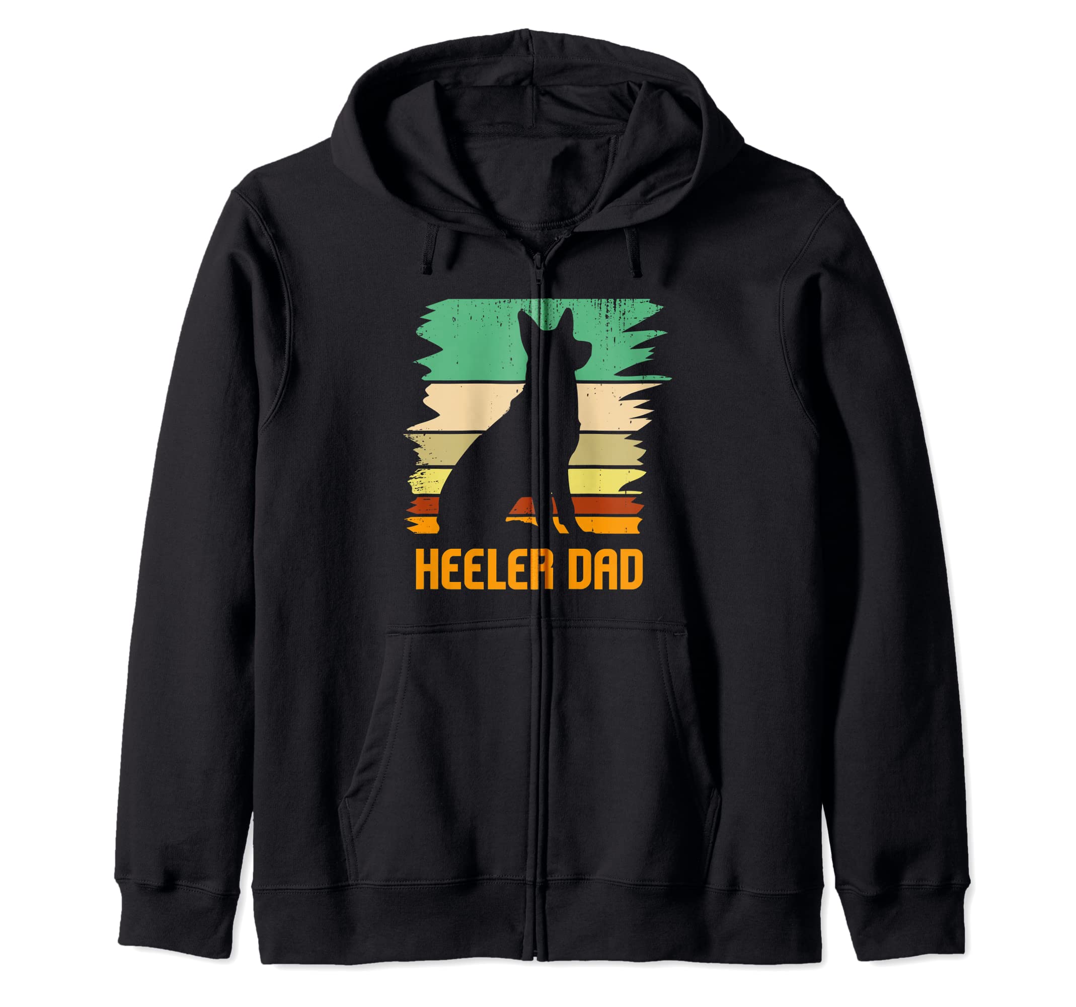 Australian Cattle Dog I Pet I Heeler Dad I Heeler Zip Hoodie