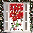 Christmas Door Cover Christmas Banner White Dog New Year Winter Xmas Decor Red Christmas Decorations for Home Party