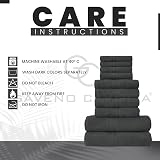 GC GAVENO CAVAILIA Towels 10 Piece Egyptian Cotton Bale Set Charcoal view 4