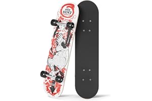 24 inch Rude Boyz Mini Cruiser Skateboard - Aluminium Trucks - Kids Skateboard Ages 5-8 Beginner - Skateboards for Kids