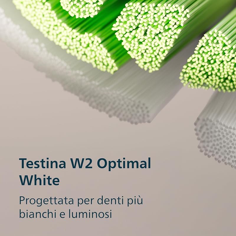 Sonicare Serie 3100 - Spazzolino elettrico sonico, Sensore di pressione, 3 intensità, EasyStart, SmarTimer, autonomia 14 giorni, custodia, bianco, confezione da 2, HX4072/41, [Nuovo]