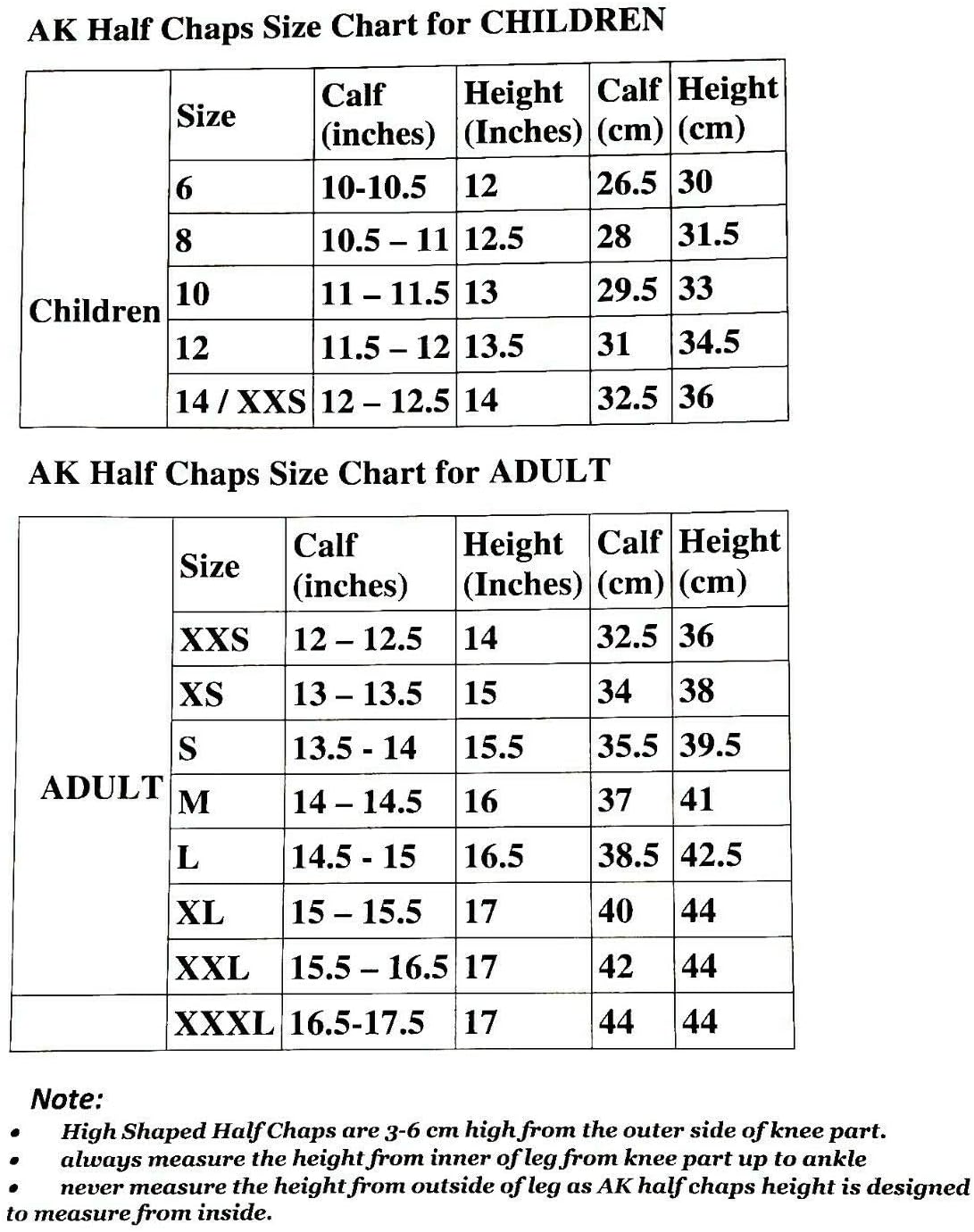 Ak Flexi Crystal Horse Riding Half Chaps With Contour Fitting