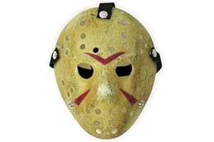 Toyland Costume Prop Horror Hockey Mask Halloween Myers (Adult (One Size), Yellow)