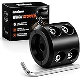 Bonison Winch Stopper for Cable. Truck UTV ATV Rubber Winch Cable Stopper | Rubber Rope Line Saver for Steel Cable or Synthetic Winch Rope; Includes 4 Screws, Nuts, Washers and Allen Wrench
