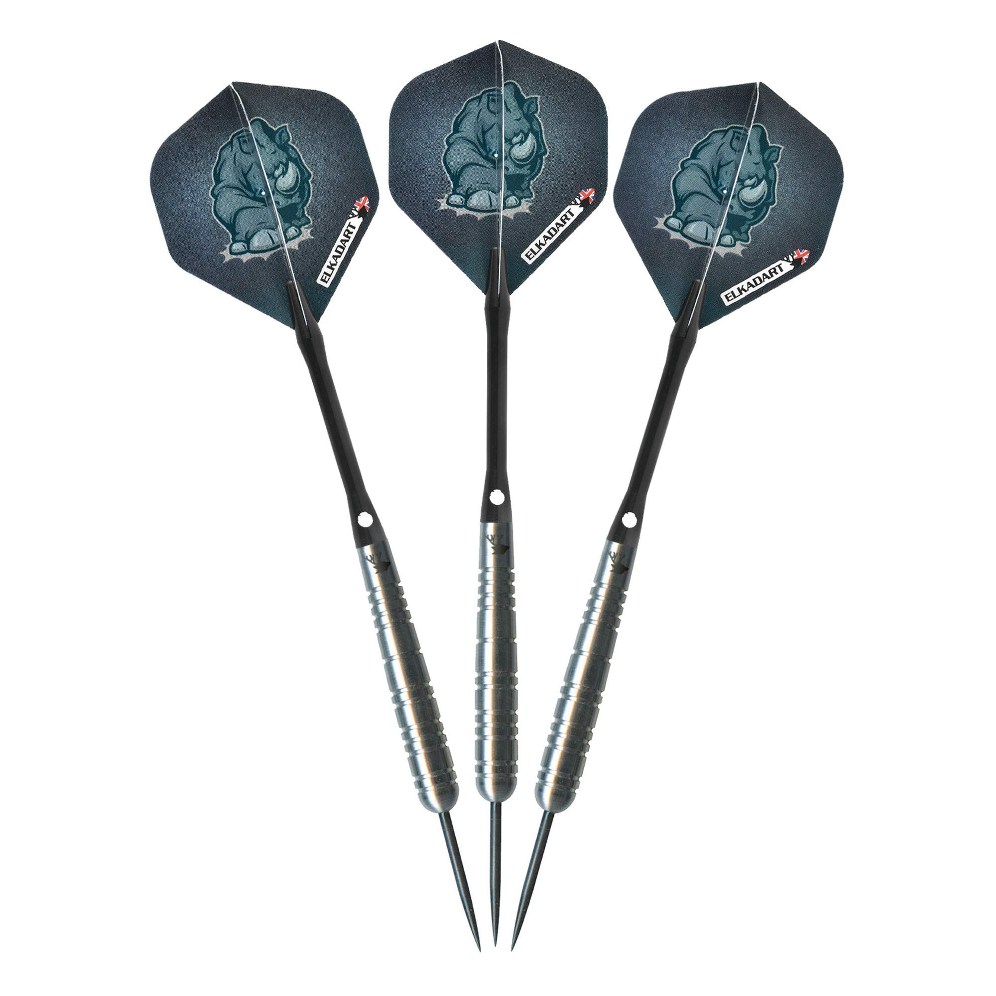 Elkadart Rhino 80% Tungsten Steel Tip Darts with Storage/Travel Case, 25 Grams