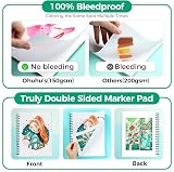 Ohuhu A4 Sketchbook Double-Sided Bleedproof 150GSM 60 Sheets Spiral view 2