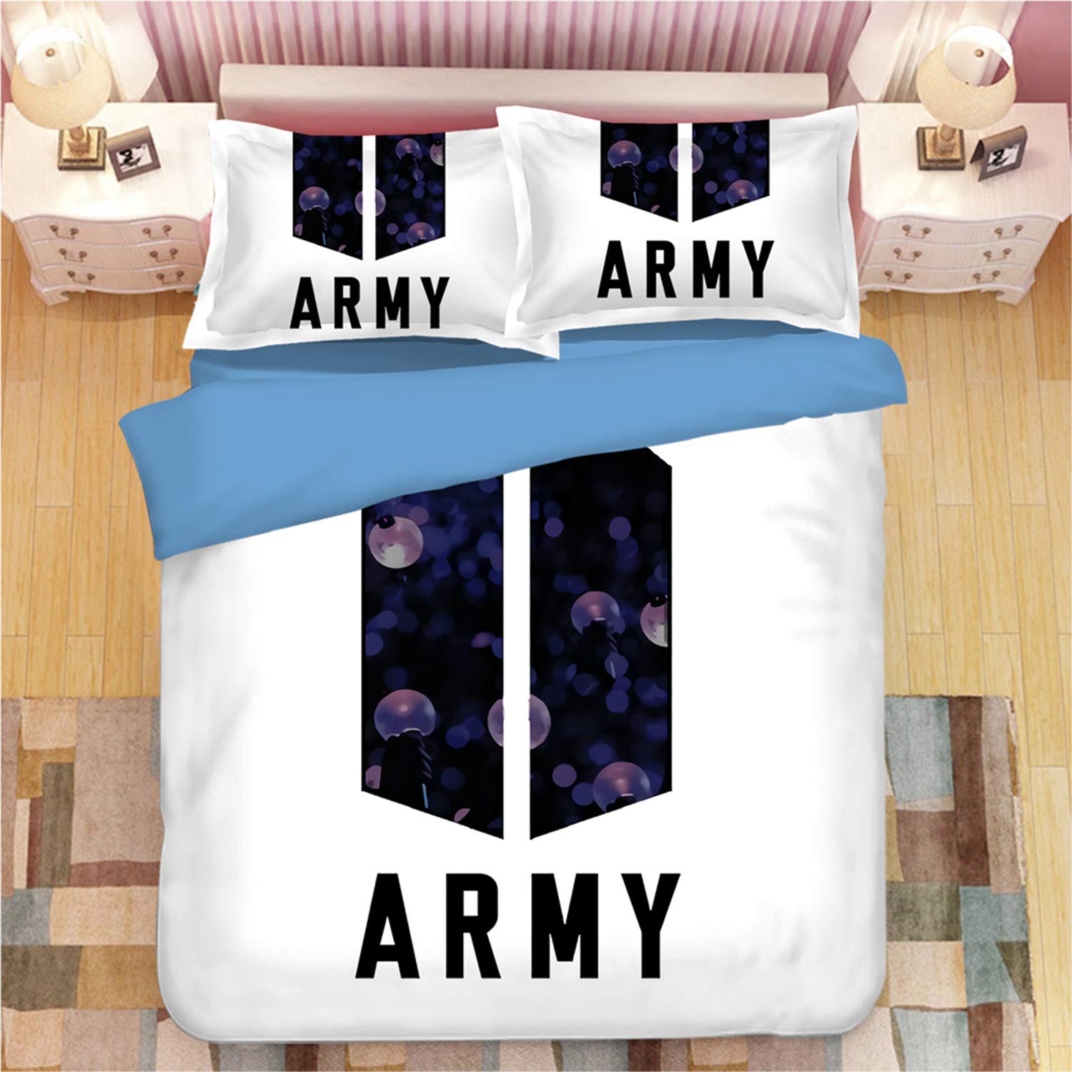 KPOP Bangtan BTS Boys Fans Cover Bedding Set Pillowcase