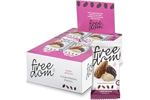 Freedom Bar, Healthy Fruit and Nut Bar - Dairy and Gluten Free, Organic Energy Snack, AIP Friendly and Kosher (Raisin Almond Flavor)