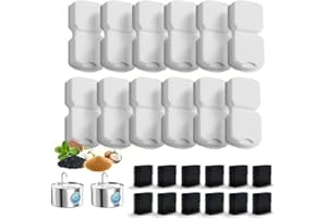 12 Pcs Cat Water Fountain Filters for Gioto hun Pet Water Fountain Stainless Steel, 12 Pack Filters & 12 Pack Pre-Filter Spon