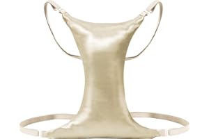 Breast Pillow for Chest Wrinkles - Anti-Wrinkle Breast Cushion for Side Sleeping Women, Prevention and Breast Support (Golden
