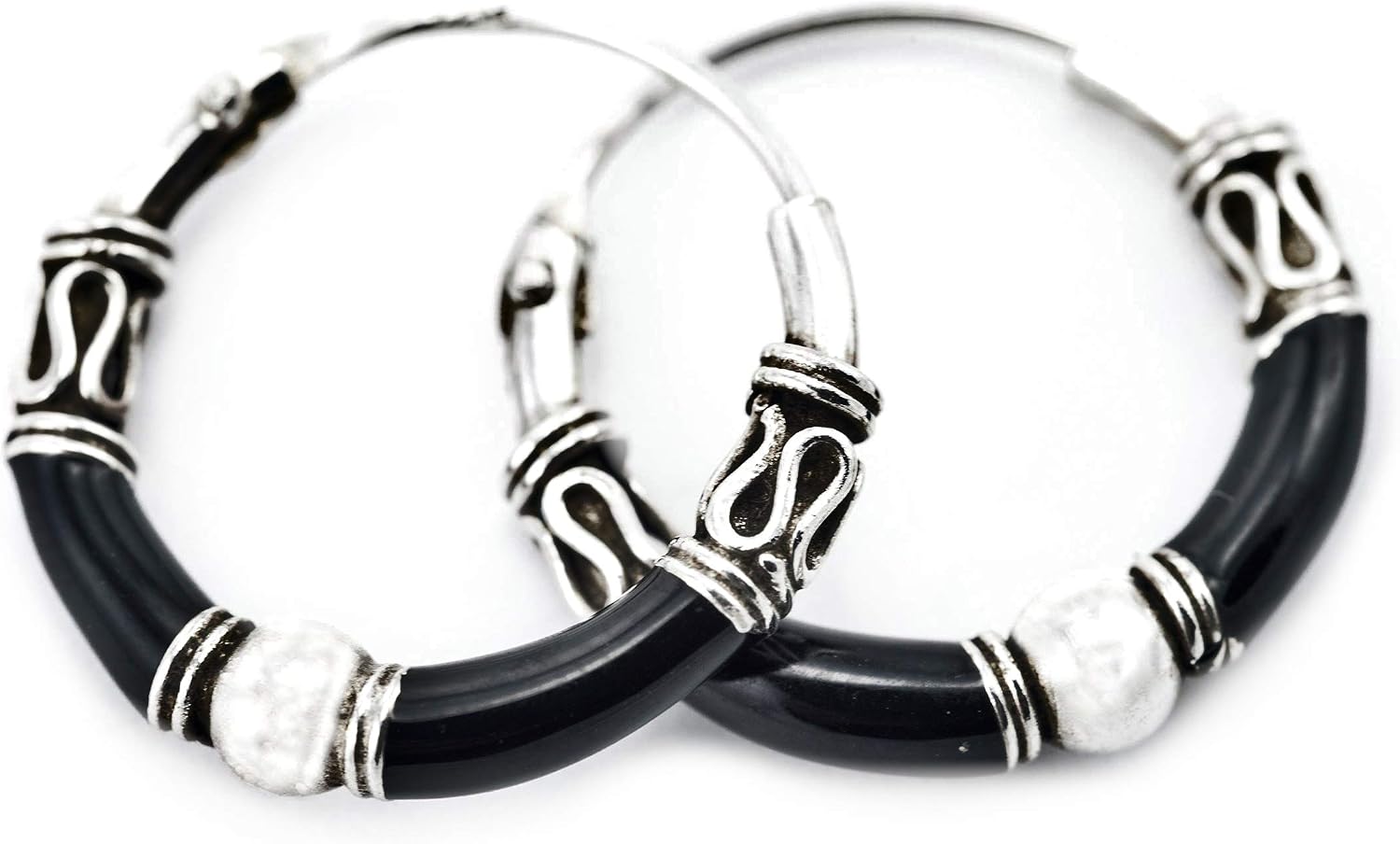 WINDALF Boucles d'oreilles créoles vintage Viking ASGARD - Diamètre : 1