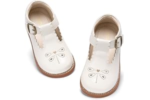 PHIRAMIN Toddler Girl Mary Jane Dress Shoes-Little Girl School Uniform Shoes for Wedding Party