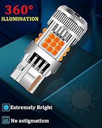 LEDYOTRY 7440 LED Bulb Amber Yellow 4000 Lumens for