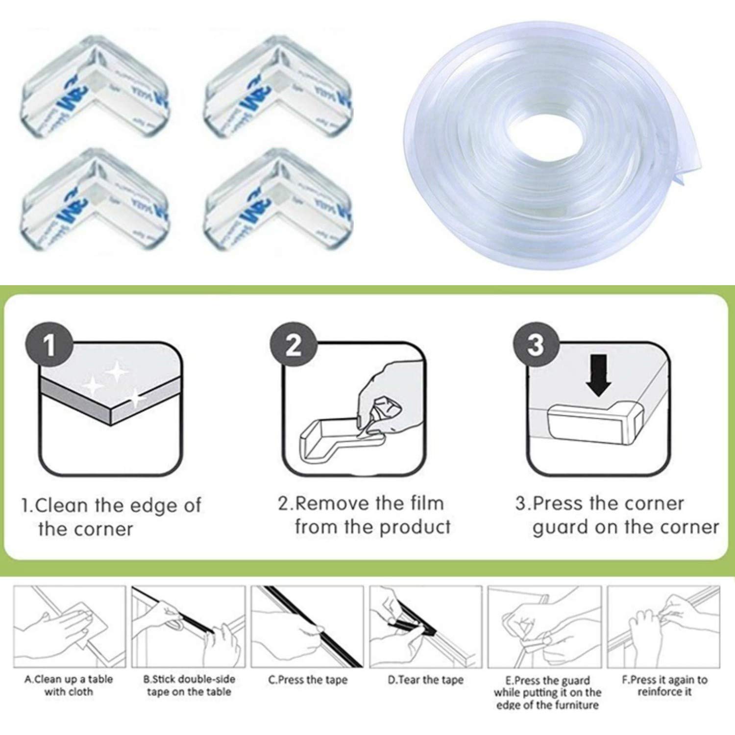 Lot De 4 Protection Des Bords De Meubles Bebe Pour La Securite De Bebe Et De Famille 6 1metre Protection Des Bords Et Coins Protection Coin De Table Securite Bebe Puericulture Centroarco Com