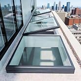 Skylight House Roof Window,Rooftent, Basement, Garage, Sun Room and Outdoor Attic Entry,Tempered Glass, Flush Mount Roof Access Hatch Security Door, Venting Deck Viewing Window Cover for Sunroom(21"x2