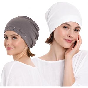 WISTERIA HEADWEAR Unisex Bamboo Beanie Sleep Cap for Sensitive Skin, Hair Loss, Alopecia, Chemo, Indoors and Outdoors