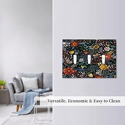 Sghxwp Vintage Colorful Flower Boho Floral Rustic
