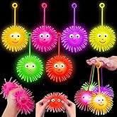 24 PCS Light Up Balls Light Up Party Favors for Kids 4-8 8-12 Prefilled Easter Basket Stuffers Classroom Goodie Bags Stuffers Prizes LED Puffer Balls Pinata Fillers Bulk Toys Easter Birthday Gifts