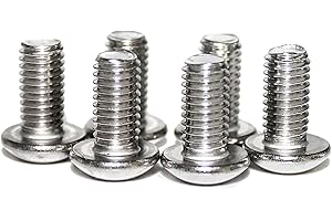 M6-1.0 x 10 mm Button Head Socket Cap Screws, ISO7380, 18-8 Stainless Steel, Allen Hex Drive by Fullerkreg, Quantity 50, Come in a Plastic Case