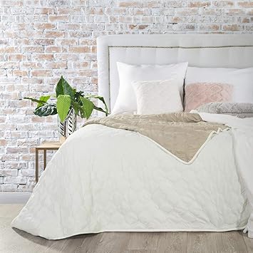 Bettuberwurfe Tagesdecken Moderne Tagesdecke Bettuberwurf Steppdecke Rosa Grau Blau Uberwurf Creme Decke Mobel Wohnen Bettwaren Wasche Matratzen