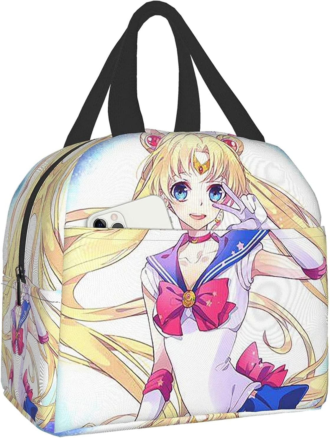 Sailor Moon Lunch Bag Insulated Soft Cooler Cooling Tote For Work Or Travel Adult Reusable Lunch