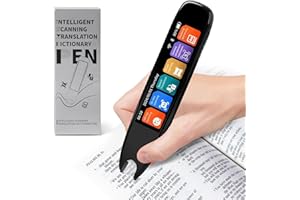 Scan Translation Pen, 142 Languages Two-Way Instant Translator Pen for Voice, Text, Photo, Offline Online Translation for Bus
