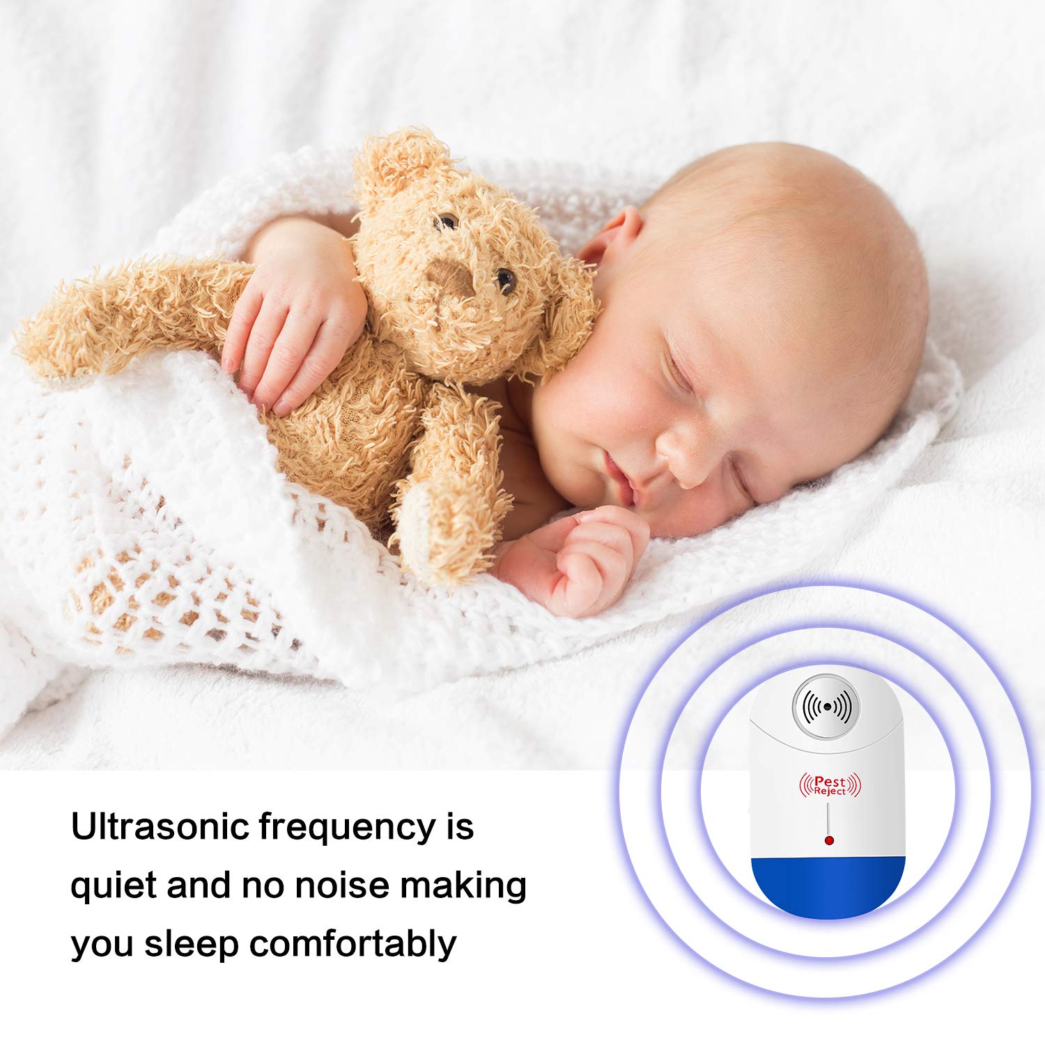 Ultrasonic Pest Repeller Electronic Plug In Indoor Pest ...