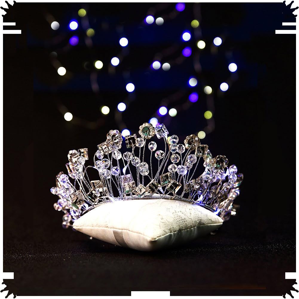 UMEYS Fahion LED Glowing Light up Crown headdress